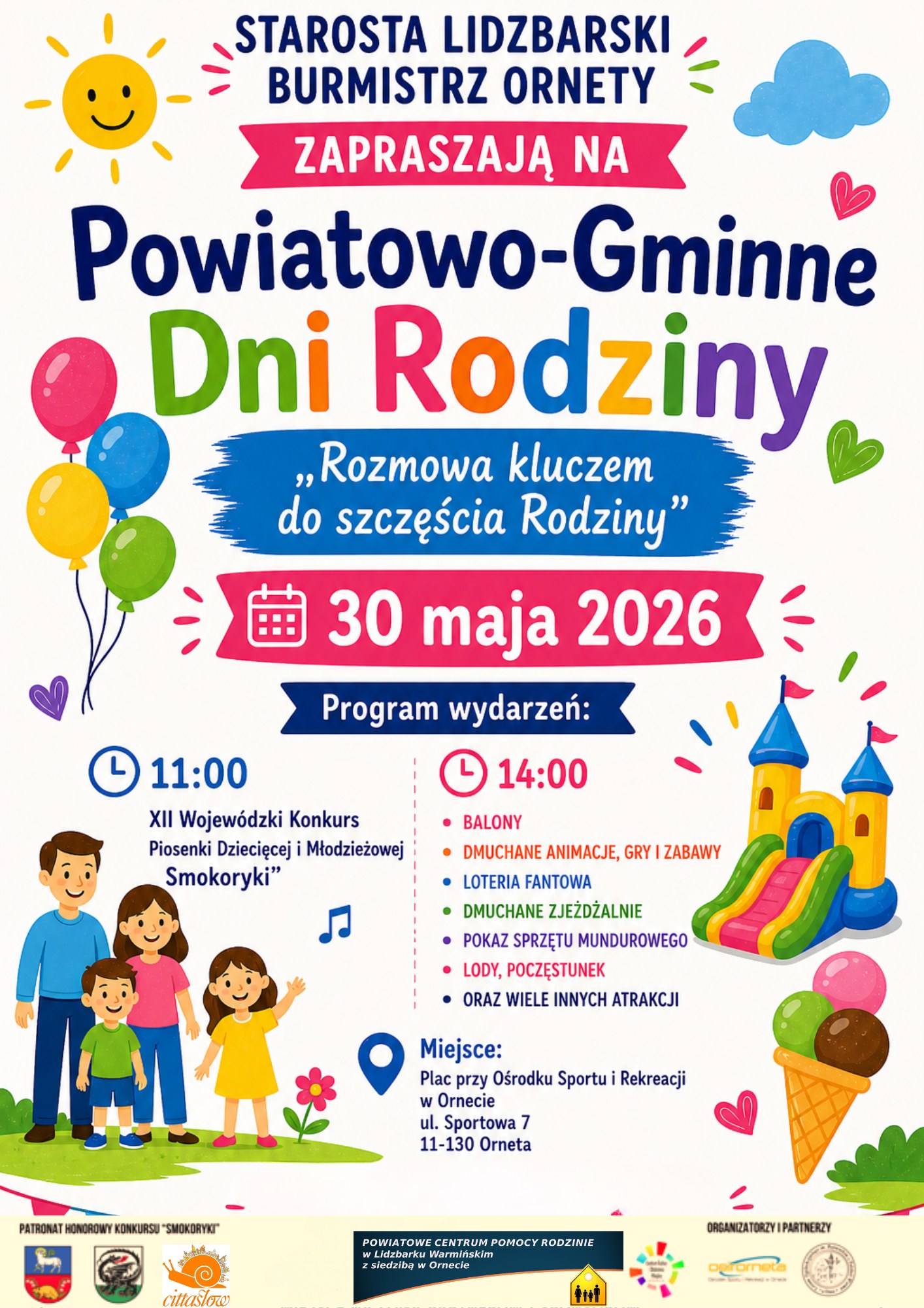 Plakat Powiatowo-Gminne Dni Rodziny